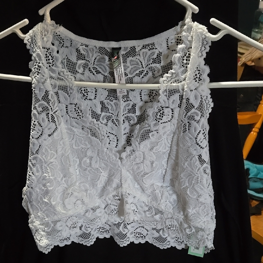 JENNY JENMia Lace Bralette for Women, Unpadded and Unlined Wireless Bra